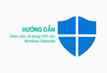 Hướng Dẫn Giảm Mức Sử Dụng Cpu Của Windows Defender Trên Window 10